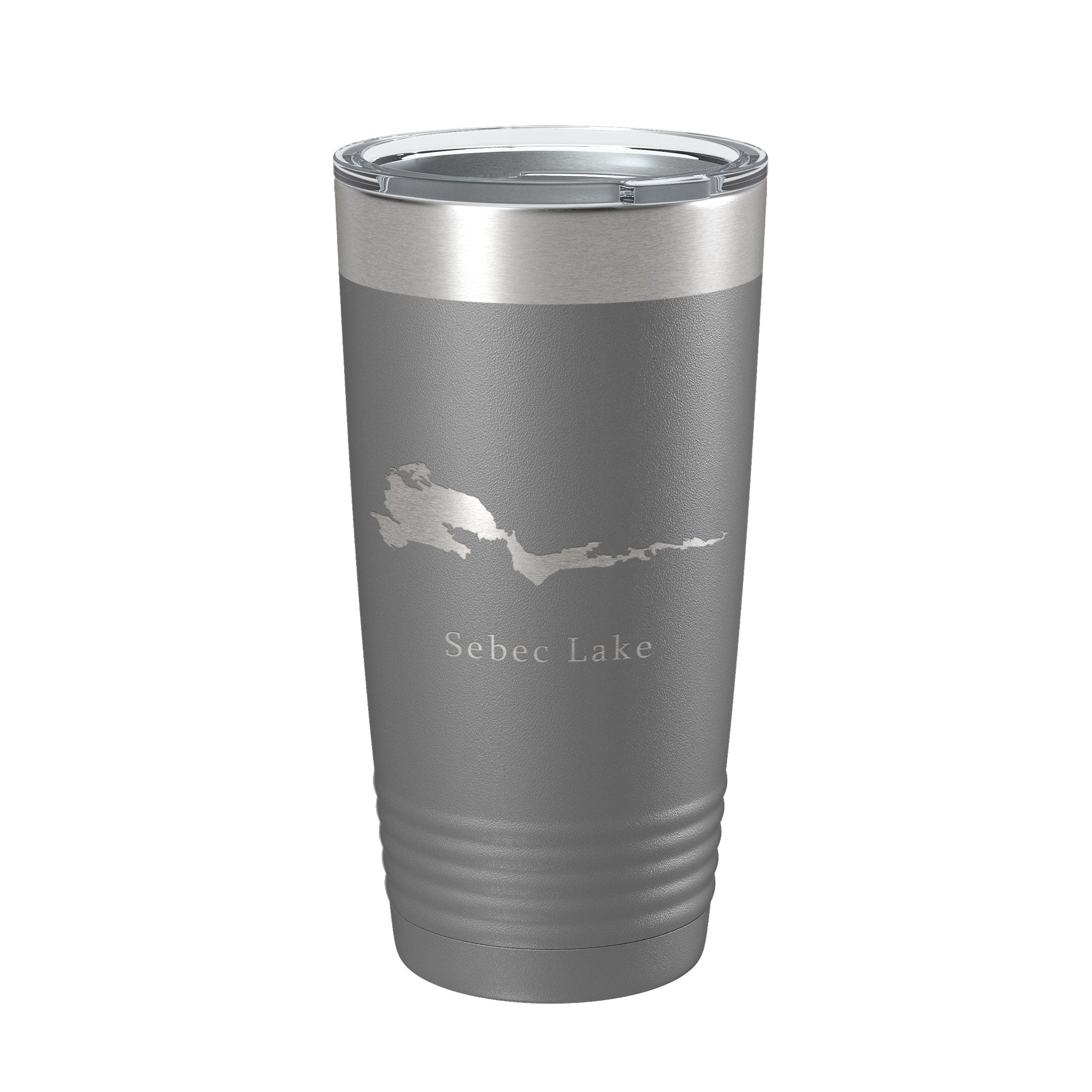 Sebec Lake Map Tumbler Travel Mug Insulated Laser Engraved Coffee Cup Maine 20 oz-16