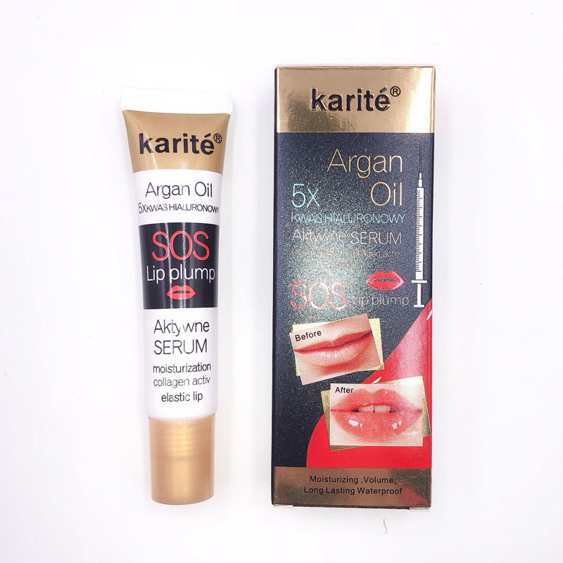 Lip  glaze with transparent lips